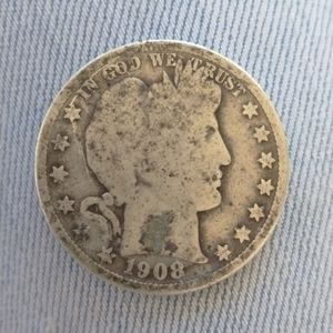 Barber Half Dollar 1908